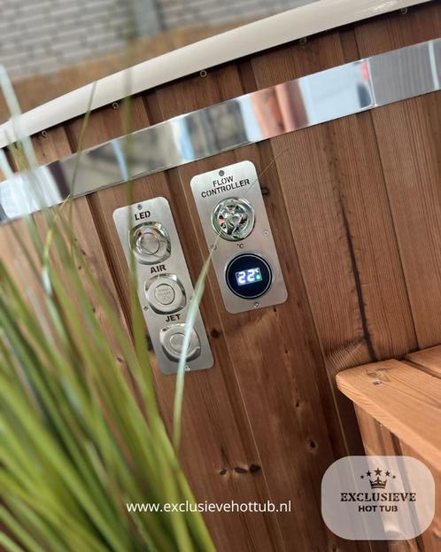 Exclusieve hottub met zeshoek externe kachel, Tuin en Terras, Zwembad-toebehoren, Nieuw, Filter, Ophalen of Verzenden