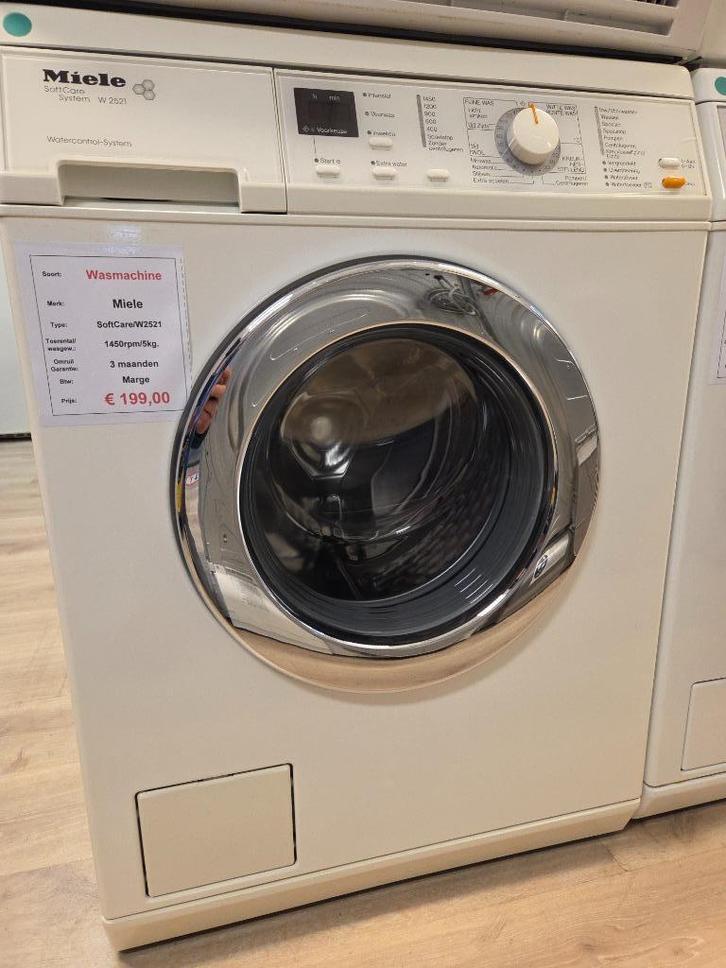 Wasmachine Miele - 5kg, Witgoed en Apparatuur, Wasmachines, Refurbished, Voorlader, 4 tot 6 kg, 85 tot 90 cm, 1200 tot 1600 toeren