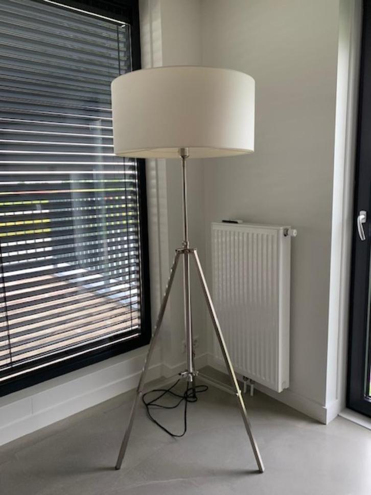 vloerlamp, Huis en Inrichting, Lampen | Vloerlampen, Zo goed als nieuw, 150 tot 200 cm, Metaal, Stof, Ophalen