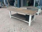Lastafel/stalen werkbank, Ophalen, Gebruikt, 170 cm of meer, Bankschroef