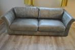 Bank, 3 zits, leer, design, Huis en Inrichting, Banken | Bankstellen, Ophalen, Gebruikt, 100 tot 125 cm, Driepersoons
