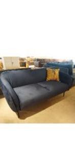Bank velvet donker blauw, 150 tot 200 cm, 75 tot 100 cm, Ophalen of Verzenden, Nieuw