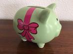 Stenen spaarvarken. Spaarpot mintgroen, varken., Verzamelen, Spaarpotten, Ophalen of Verzenden, Zo goed als nieuw, Steen, Aardewerk of Keramiek
