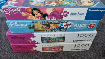 4 Disney puzzel 1000 beschikbaar voor biedingen
