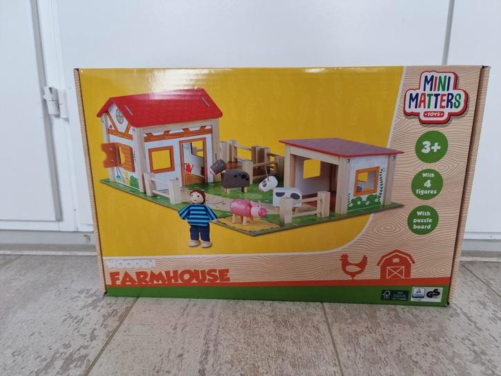 Houten Speelboerderij Bouwpakket - Mini Matters, Kinderen en Baby's, Speelgoed | Houten speelgoed, Nieuw, Overige typen, Ophalen of Verzenden