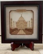 Taj Mahal India afbeelding in 3D hout, Antiek en Kunst, Ophalen of Verzenden