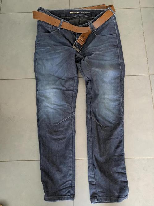 Motorbroek Rev'it jeans met Riem L32 W36 ALS NIEUW, Motoren, Kleding | Motorkleding, Broek | textiel, Heren, Tweedehands, Ophalen