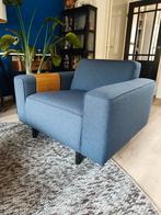Inhouse blauwgrijze fauteuil/loveseat - z.g.a.n., Huis en Inrichting, Fauteuils, Ophalen, Zo goed als nieuw, 75 tot 100 cm