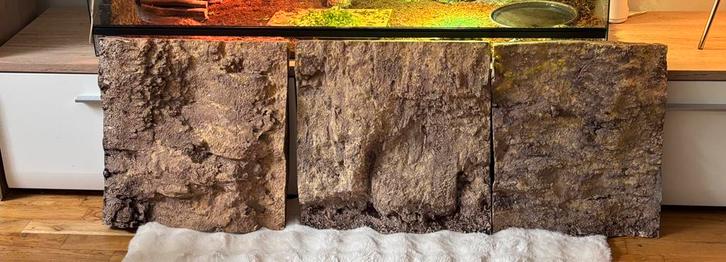 Mooi achter wand voor terrarium., Dieren en Toebehoren, Reptielen en Amfibieën | Toebehoren, Zo goed als nieuw, Ophalen of Verzenden