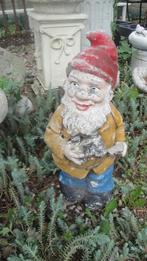 antieke kabouter gekleurd, Tuin en Terras, Tuinbeelden, Ophalen of Verzenden, Gebruikt, Metaal, Overige typen