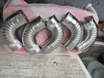 Bocht 90, aluminium, 0.5 mm (120mm), Doe-het-zelf en Verbouw, Buizen en Afvoer, Bochten, Aluminium, Ophalen of Verzenden, Zo goed als nieuw