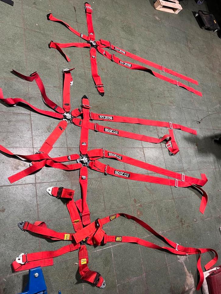 Race gordels 6 punts 4 punts sparco omp qsp, Auto-onderdelen, Interieur en Bekleding, Gebruikt, Ophalen of Verzenden