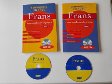 Boeken Frans leren spreken en begrijpen deel 1 en 2 met cd beschikbaar voor biedingen