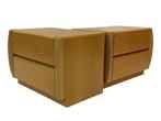 2 Vintage Nachtkastjes Moser Design jaren 80, Huis en Inrichting, Slaapkamer | Nachtkastjes, Ophalen, Gebruikt, Hout