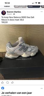 New balance 9060 sea salt maat 38,5, Kleding | Dames, Schoenen, Wit, Nieuw, Ophalen of Verzenden, Sneakers of Gympen