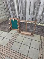Antiek Houten Rek en Bord voor geweer, geweren, Antiek en Kunst, Antiek | Overige Antiek, Ophalen of Verzenden