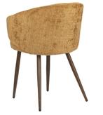 Luna Chair Gold – Luxe Eetkamerstoelen met Houten Look, Overige kleuren, Verzenden, Japandi, Hotel Chique, Modern, Metaal
