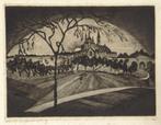 Lodewijk Schelfhout ets "Coucher de Soleil" 1915-19 gesignee, Ophalen