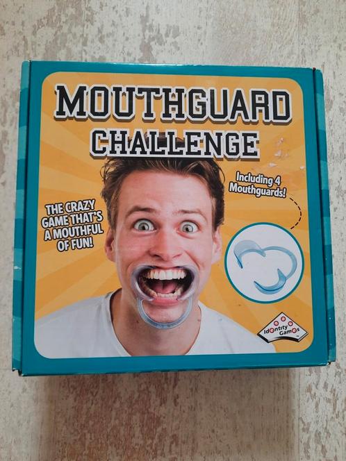 MOUTHGUARD CHALLENGE spel met mond klem, Hobby en Vrije tijd, Gezelschapsspellen | Overige, Zo goed als nieuw, Een of twee spelers