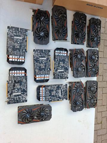 Gigabyte GeForce Grafische Kaarten - Mining/Gaming beschikbaar voor biedingen