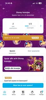 2volle disneykaart ah, Tickets en Kaartjes, Kortingen en Cadeaubonnen, Eén persoon, Kortingsbon