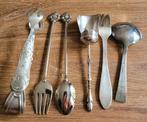 verzilverd bestek suikertang suikerlepel sauslepel vleesvork, Ophalen of Verzenden
