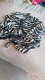 Zebra Bolero met Tasje XL/XXL, Kleding | Dames, Jasjes, Kostuums en Pakken, Zelfgemaakt, Zwart, Maat 46/48 (XL) of groter, Ophalen of Verzenden