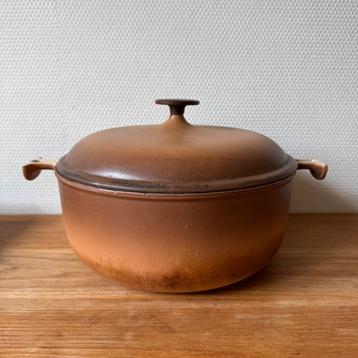 XL Vintage Le Creuset La Mama Enzo Mari 29 cm, Braadpan beschikbaar voor biedingen