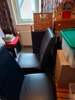 Leren stoelen, Ophalen, Gebruikt, Blauw