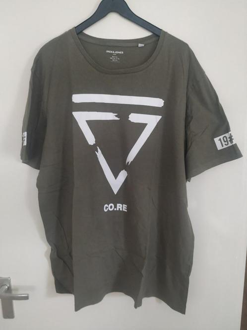 T shirt heren maat 4 XL Jack&Jones legergroen, Kleding | Heren, T-shirts, Zo goed als nieuw, Overige maten, Groen, Ophalen of Verzenden