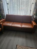 Lederen Driepersoonsbank Stressless, Huis en Inrichting, Ophalen, Gebruikt, 150 tot 200 cm, Vintage
