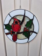 Tiffany glas in lood hangers vogels kardinaal, Antiek en Kunst, Curiosa en Brocante, Ophalen of Verzenden