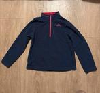 Blauwe ski pully fleece met roze rits, Kinderen en Baby's, Kinderkleding | Maat 116, Ophalen of Verzenden, Zo goed als nieuw, Meisje