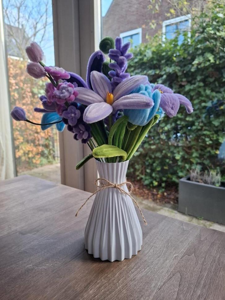 Handgemaakte bloemen van chenille, Huis en Inrichting, Woonaccessoires | Kunstplanten en Kunstbloemen, Nieuw, Binnen, Verzenden