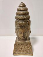 Oud bronzen Bayon Brahma toren of stoepa Khmer, Ophalen of Verzenden