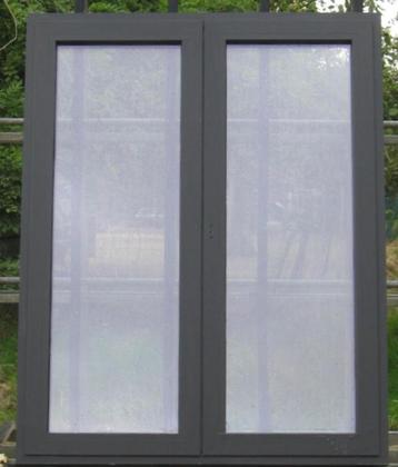 aluminium ram , kozijn , venster 125 x 160 zwart 9005 beschikbaar voor biedingen