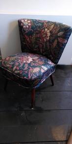 Cocktail stoel - vintage - originele bekleding, Huis en Inrichting, Fauteuils, Zo goed als nieuw, Ophalen