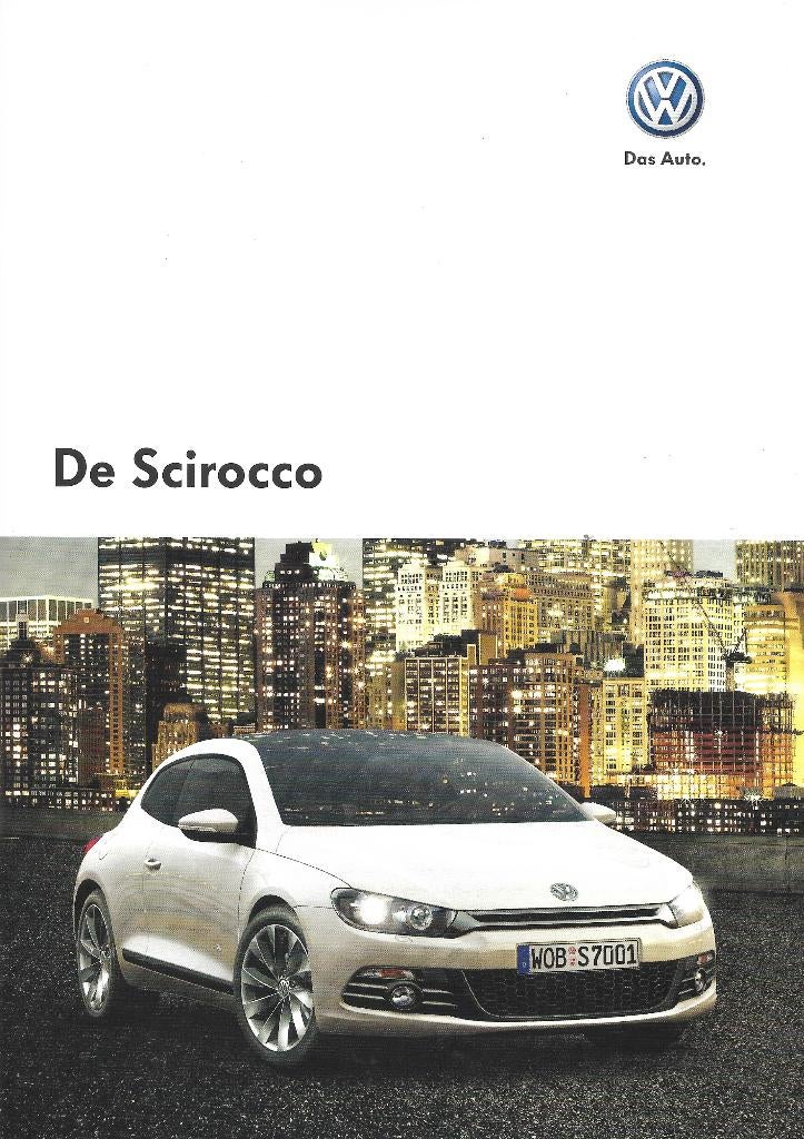 Volkswagen Scirocco folder, Ophalen of Verzenden, Zo goed als nieuw, Volkswagen