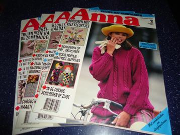4 handwerkbladen ,, anna,, van burda uit 1995 beschikbaar voor biedingen