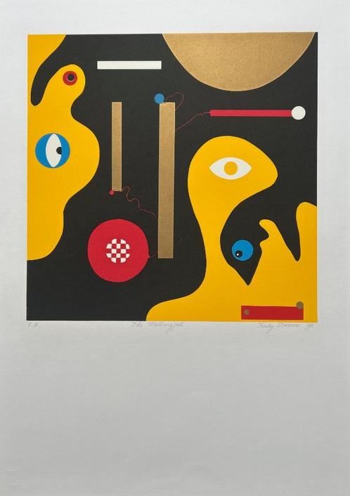 Zeefdruk Trudy Bersma - The melting pot, Antiek en Kunst, Kunst | Litho's en Zeefdrukken, Verzenden