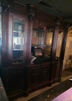 Eiken bar/cafe vitrine kast, Ophalen