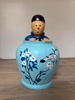 Kuifje en Bobby in Chinese Vaas - 50cm Beeld, Antiek en Kunst, Kunst | Beelden en Houtsnijwerken, Ophalen of Verzenden