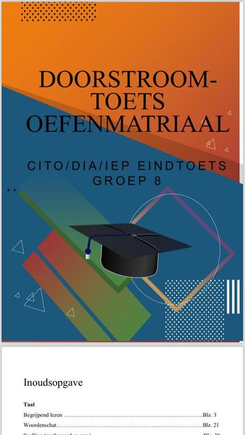 Oefenmateriaal doorstroomtoets 2026 beschikbaar voor biedingen
