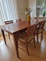 Eettafel 160 x 90, Zo goed als nieuw, 150 tot 200 cm, Rechthoekig, 50 tot 100 cm
