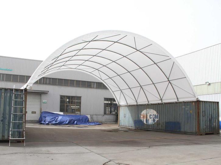 2025 Rhino-Cross-Shelter C3340 - 12x10x3,6 m Opslagtent / Op, Zakelijke goederen, Machines en Bouw | Keten en Containers