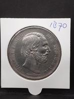 Rijksdaalder 1870 koning Willem III, Koning Willem III, Zilver, Ophalen of Verzenden, Losse munt