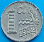 1 Cent 1942 Zink - Wilhelmina, Postzegels en Munten, Munten | Nederland, Ophalen of Verzenden, Koningin Wilhelmina, 1 cent, Losse munt