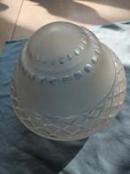 Oude glazen kristalachtige lampenkap, Antiek en Kunst, Antiek | Lampen, Ophalen of Verzenden