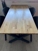 Eethoek met 4 stoelen, Ophalen, Gebruikt, 100 tot 150 cm, 50 tot 100 cm