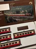 Bemo H0m Rijtuigenset - Smalspoor RhB, Treinset, Gelijkstroom, Ophalen of Verzenden, Zo goed als nieuw